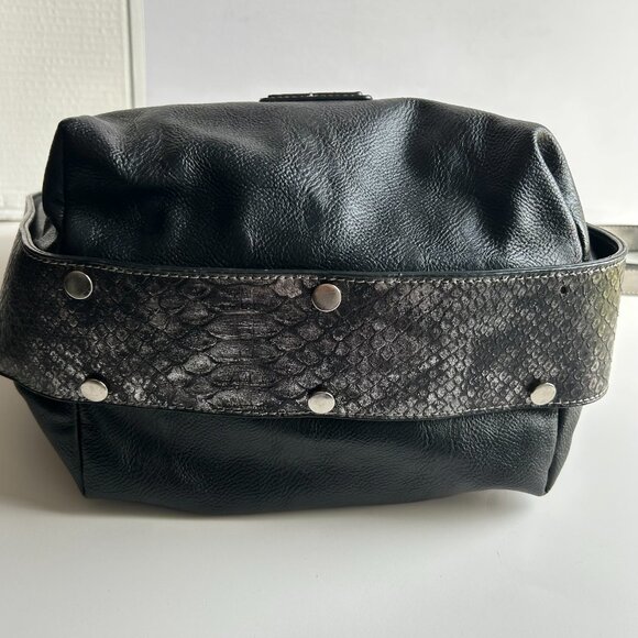Vtg Celine Dion Y2K/Hobo Shoulder Bag/Crossbody Bag, made  of 100 PU in Black - Picture 5 of 17